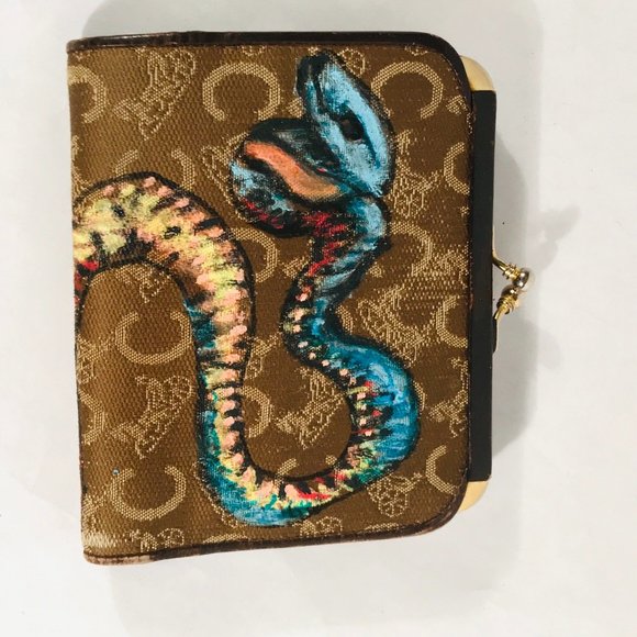 CELINE X ANTICULTURE Wallet Snake Cactus Horse - Picture 6 of 14